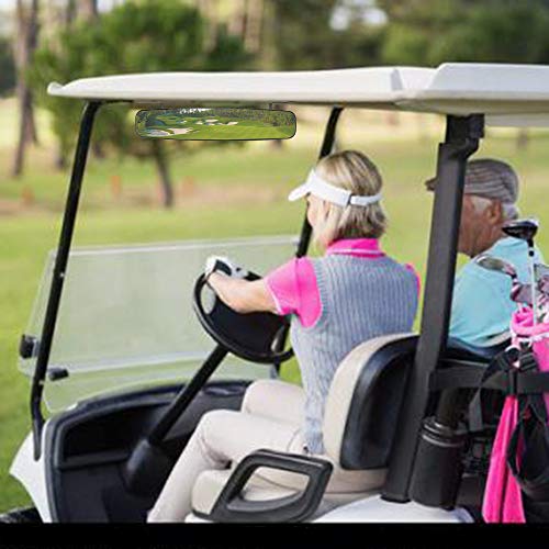HKOO Golf cart Rear View Mirror, HKOO 16.5" Extra Wide 180 Degree Panoramic Rear View Mirror Fit for Golf Cart EZGO Club Car Yamaha（Golf cart Mirrors） - Image 3