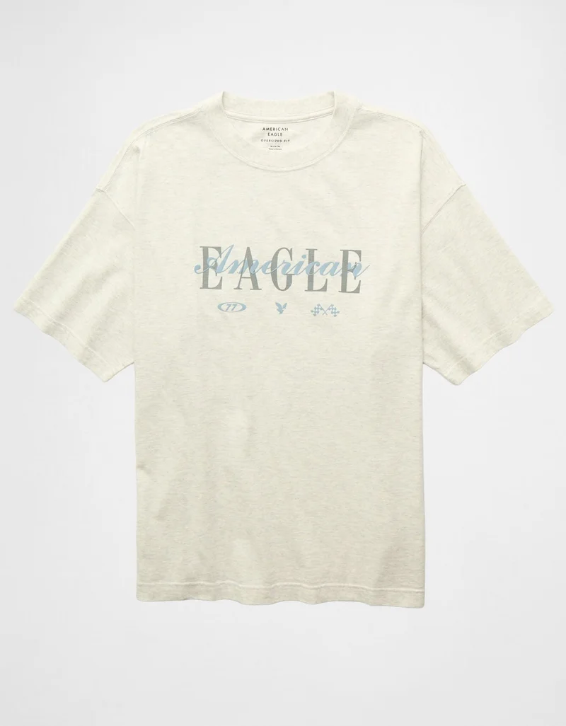 American Eagle  AE Oversized Graphic T-Shirt for Men | Best Price UAE