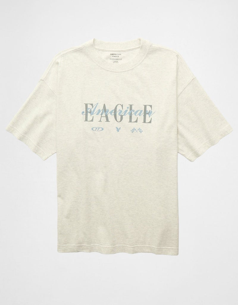 American Eagle AE Oversized Graphic T-Shirt - Image 3