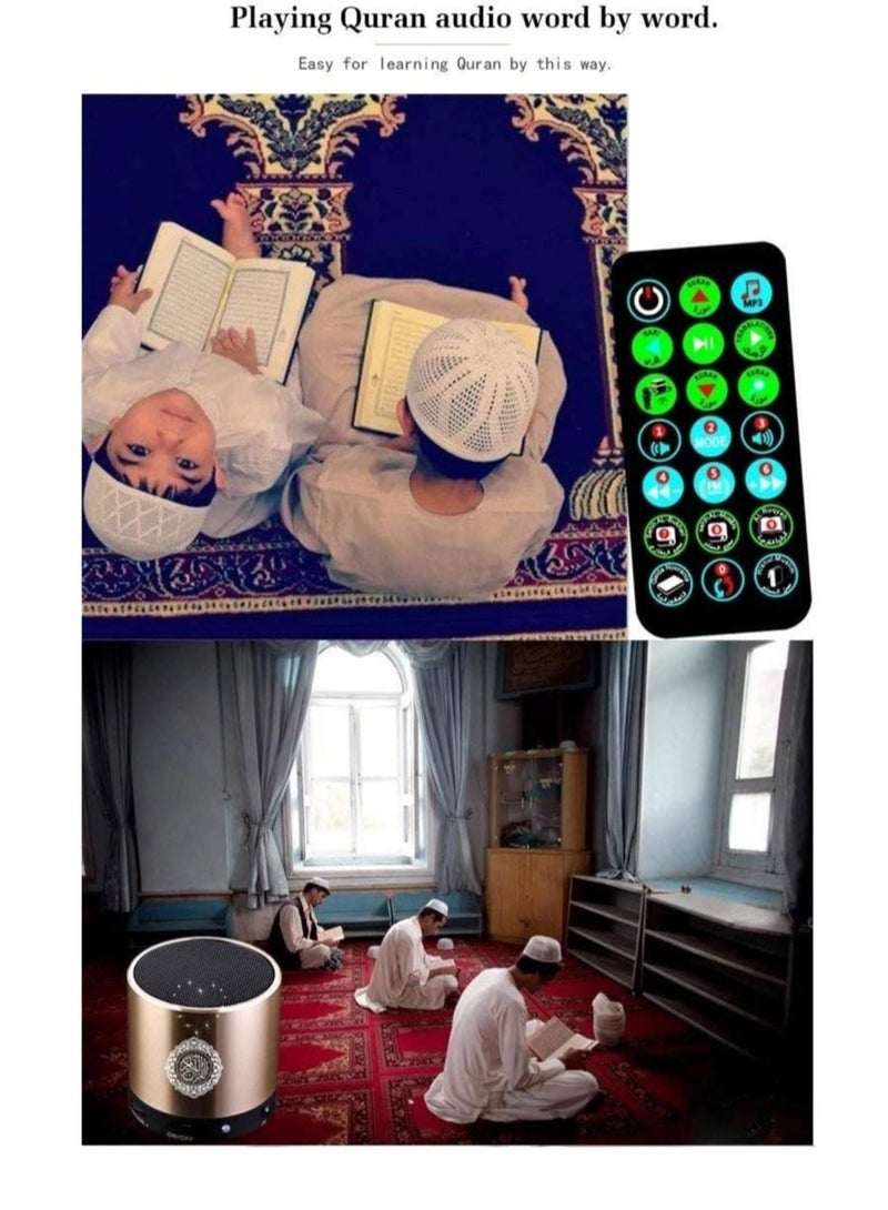 إلترازون Remote Control Speaker Portable Quran Speaker MP3 Player 8GB TF FM Quran Koran Translator USB Rechargeable Speaker - Image 5