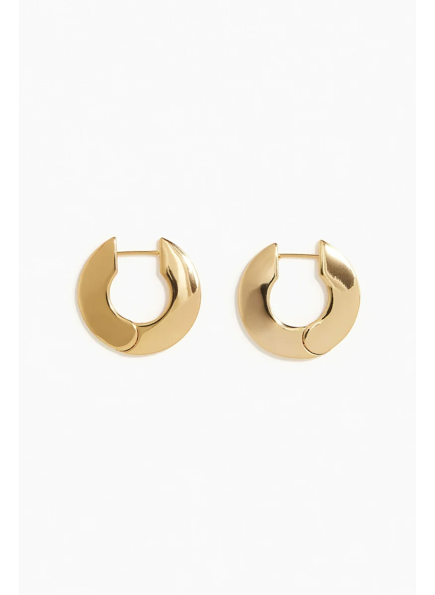 H&M Gold-Plated Hoop Earrings
