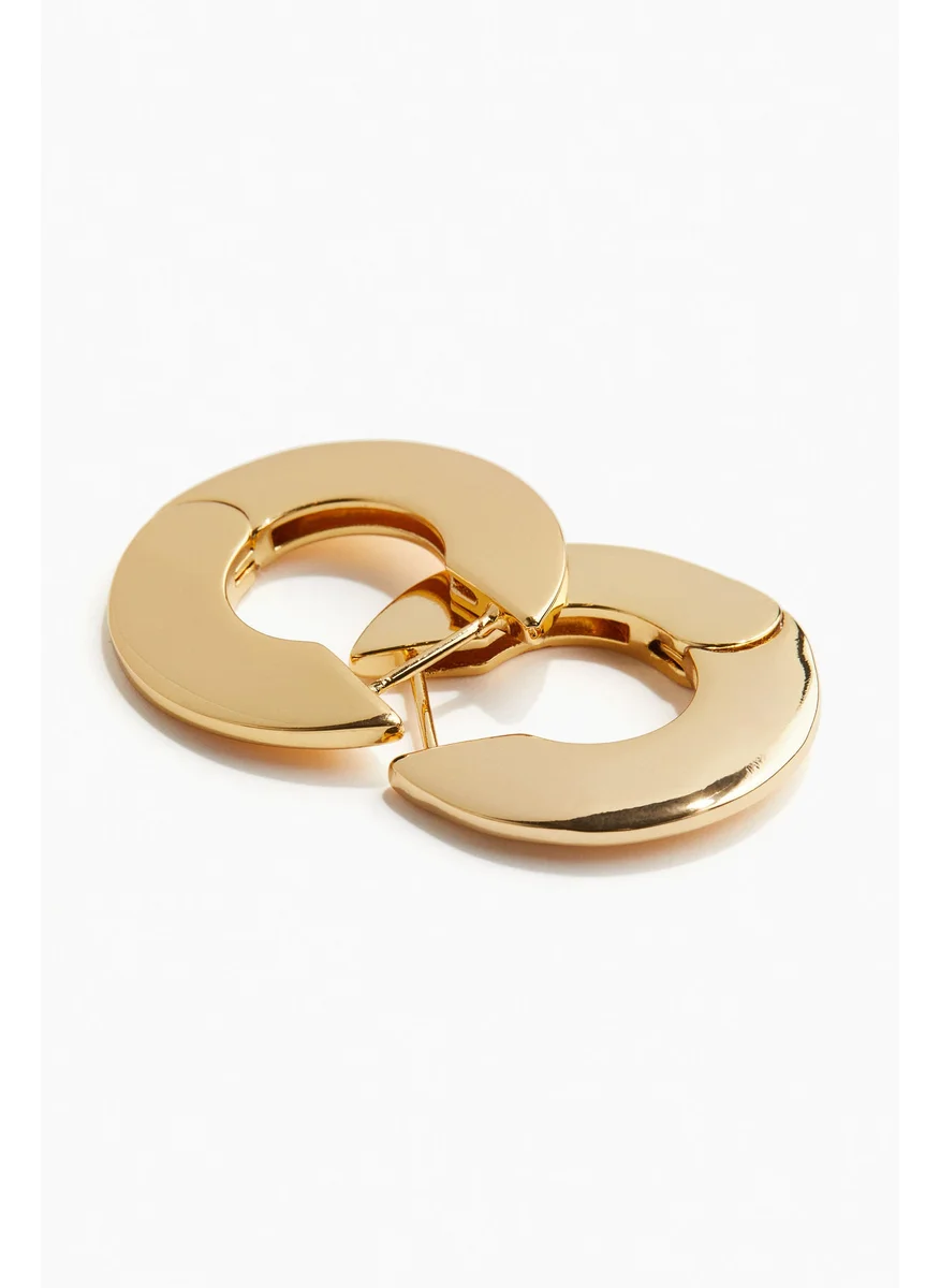 H&M Gold-Plated Hoop Earrings