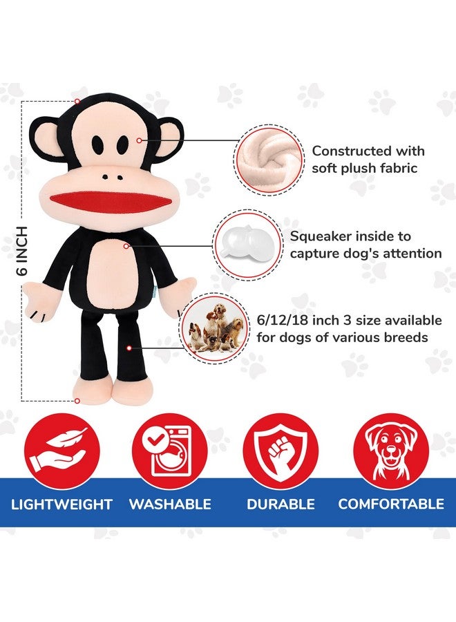 Multipet Paul Frank Julius Monkey Dog Toy - Multicolor, 6 - Image 2
