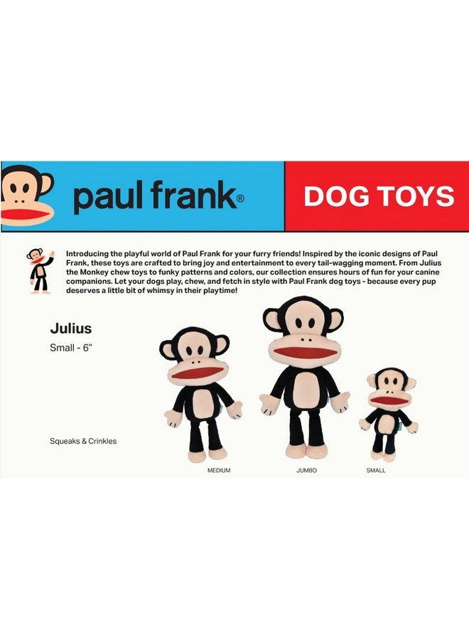 Multipet Paul Frank Julius Monkey Dog Toy - Multicolor, 6 - Image 3