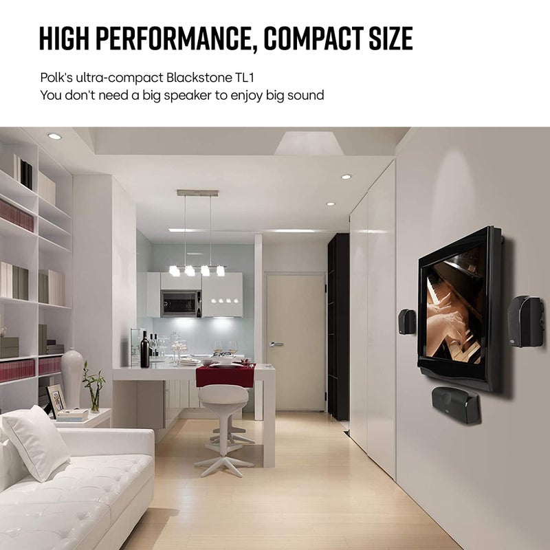 Polk Audio TL1 Speaker Center Channel (Each, Black) - Image 4