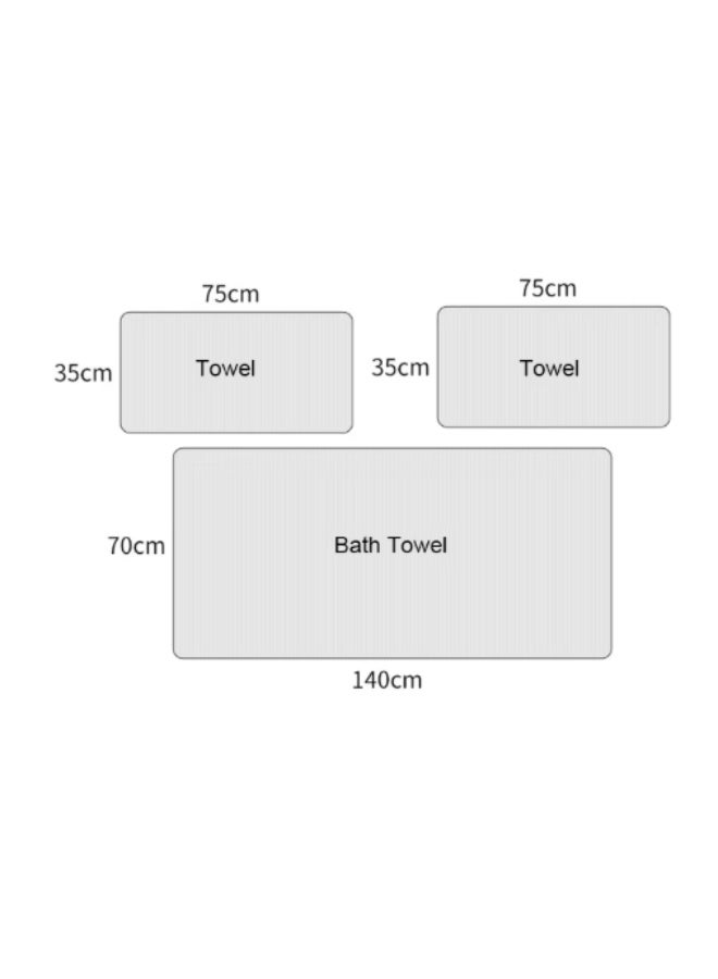 3-Piece Ultra-Soft & Quick-Dry Towel Set – Premium Plush Cotton for Everyday Luxury - Image 5