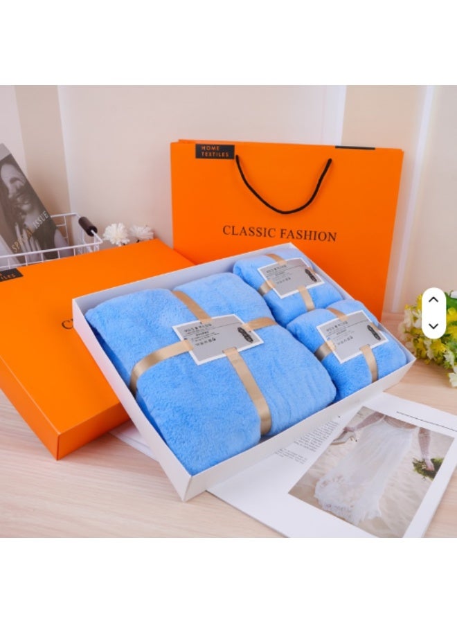 3-Piece Ultra-Soft & Quick-Dry Towel Set – Premium Plush Cotton for Everyday Luxury - Image 1