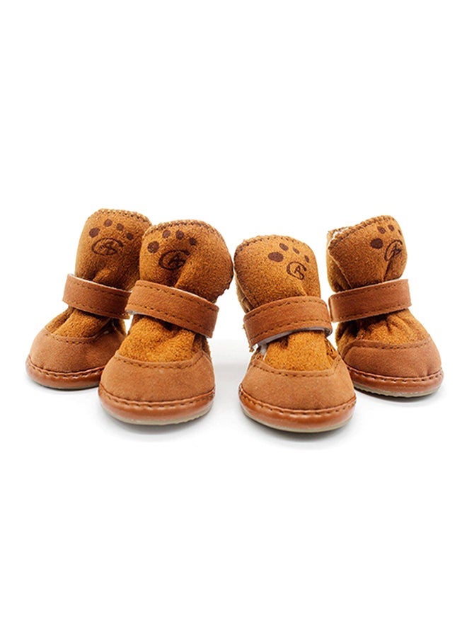 NIBEMINENT 4-Piece Snow Boots Brown - Image 2