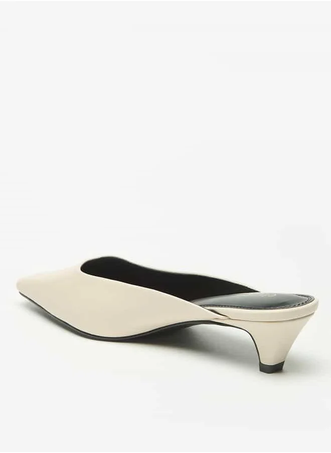 Celeste Women's Mules with Kitten Heels