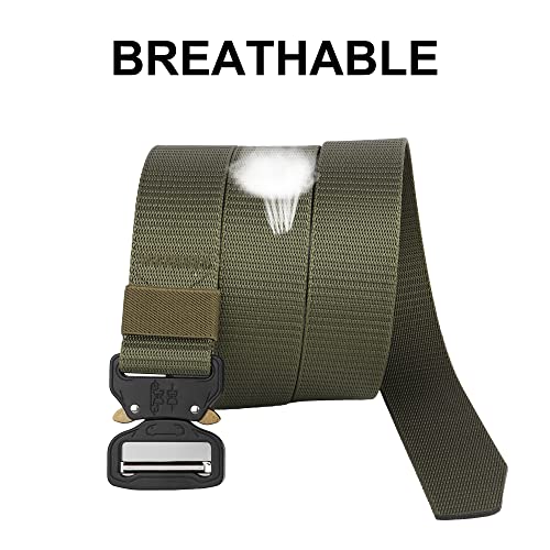 ZORO Nylon Tactical Quick Release Buckle Belt For Men (Nb-51) Green - Image 3
