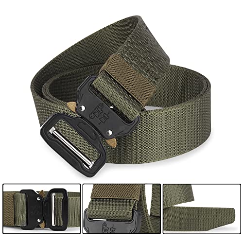 ZORO Nylon Tactical Quick Release Buckle Belt For Men (Nb-51) Green - Image 2