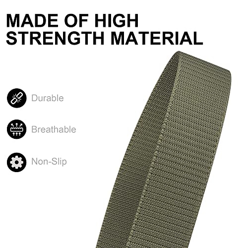 ZORO Nylon Tactical Quick Release Buckle Belt For Men (Nb-51) Green - Image 5