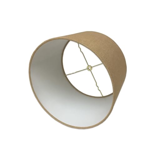 Royal Designs Inc Royal Designs, Inc. HB-610-16BL Shallow Drum Hardback Lamp Shade, 15 x 16 x 10, Burlap - Image 2