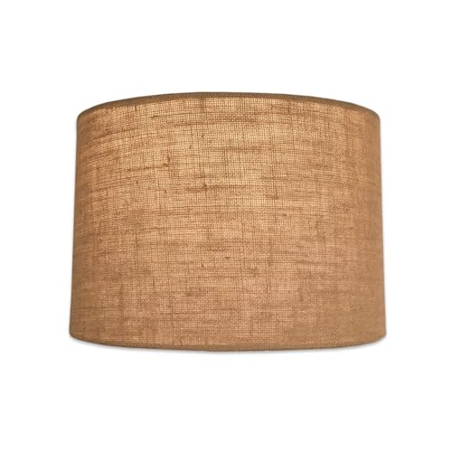 Royal Designs Inc Royal Designs, Inc. HB-610-16BL Shallow Drum Hardback Lamp Shade, 15 x 16 x 10, Burlap - Image 4