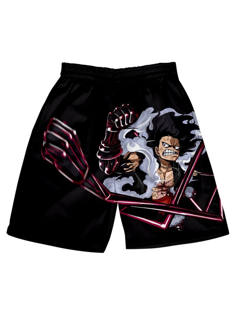 KUYING Summer One Piece Loose Home Five Guarter Shorts  - Image 1
