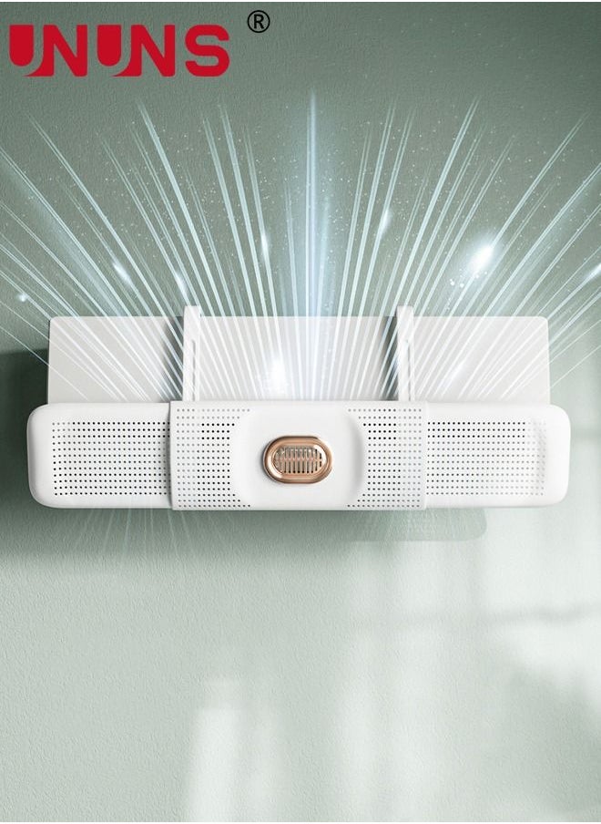 UNUNS Air Conditioner Deflector,Adjustable Air Deflector With Aromatherapy,Telescopic Air Conditioning Wind Baffle With Length 74-98cm For Wall Mounted Air Conditioners  - Image 1