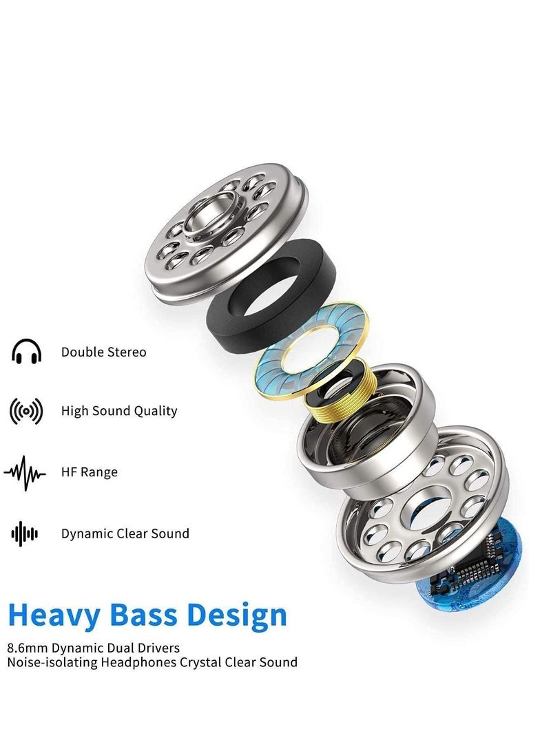 Type C Earphone Connector(Built-in Microphone & Volume Control) in-Ear Stereo Headphone/Headset Compatible with Samsung,OnePlus,Moto,Honor,iPad Air,MacBook Air & Pro - Image 4