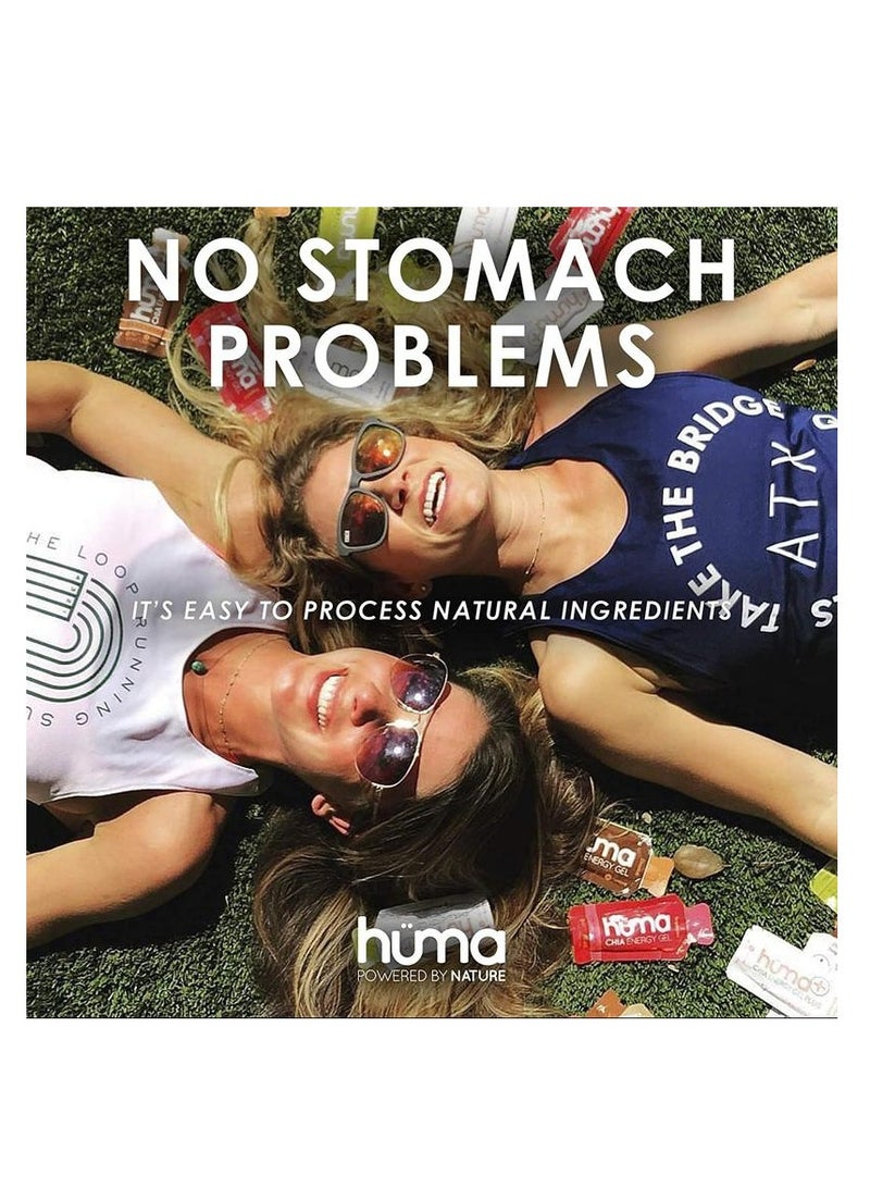 Huma Chia Energy Gel Lemonade 9 count X 39g 22gr Carbs 105mg Sodium 1x Caffeine 25mg Caffeine 100% All Natural Vegan Gluten Free No Stomach Problems Great Taste Easy Digestion - Pack of 9 - Image 4