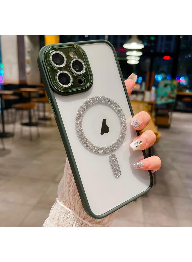 اس-توب جراب لهاتف iPhone 13 Pro Max MagSafe بلون متدرج لامع من مادة TPU + جراب هاتف أكريليك مع فيلم عدسة - Image 1