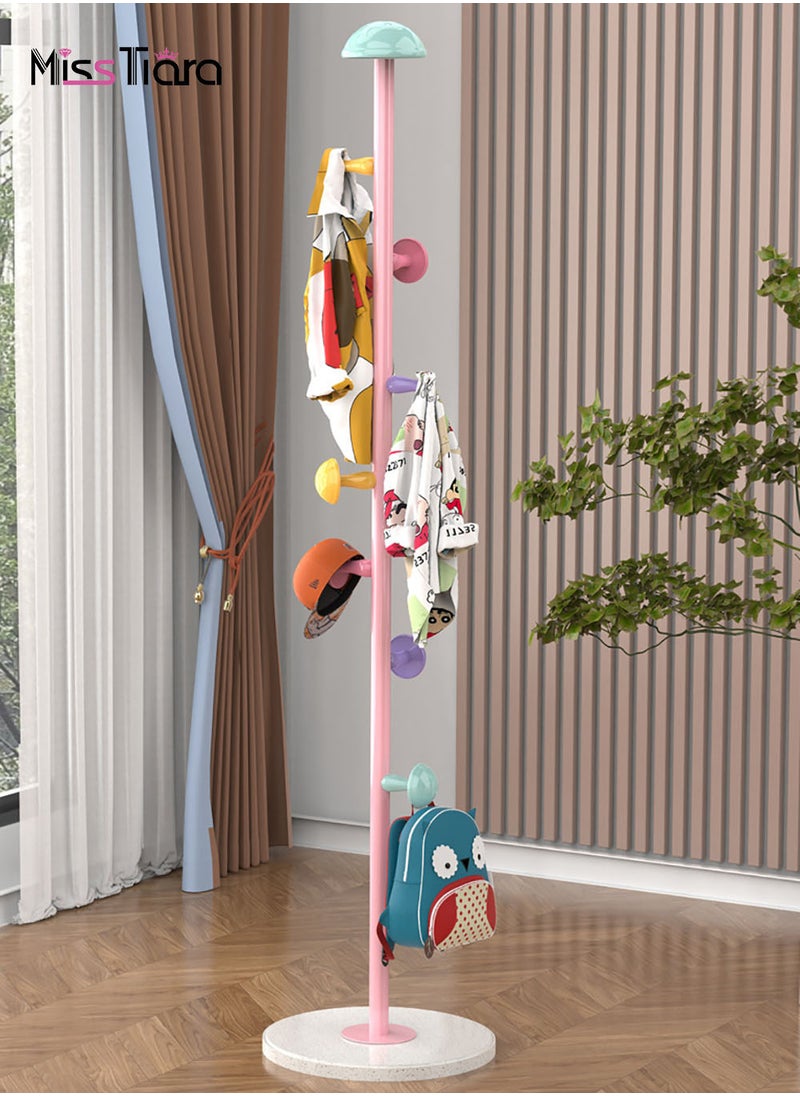 MissTiara Simple Floor 7 Hook Coat Rack Iron Art Hanger Bedroom Vertical Hanger Bag Rack  - Image 1