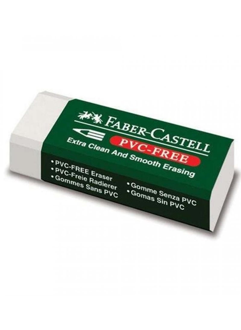 FABER-CASTELL - 2pcs large white eraser No. 188520 - Image 1