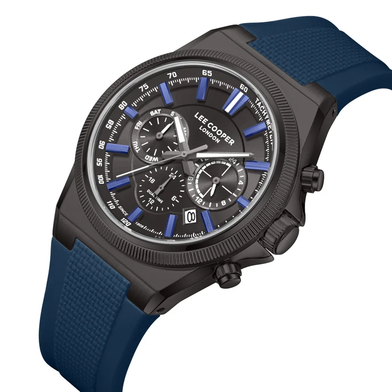 لي كوبر Men's Silicone Multi Function Watch LC08304.069 - 39X51 mm