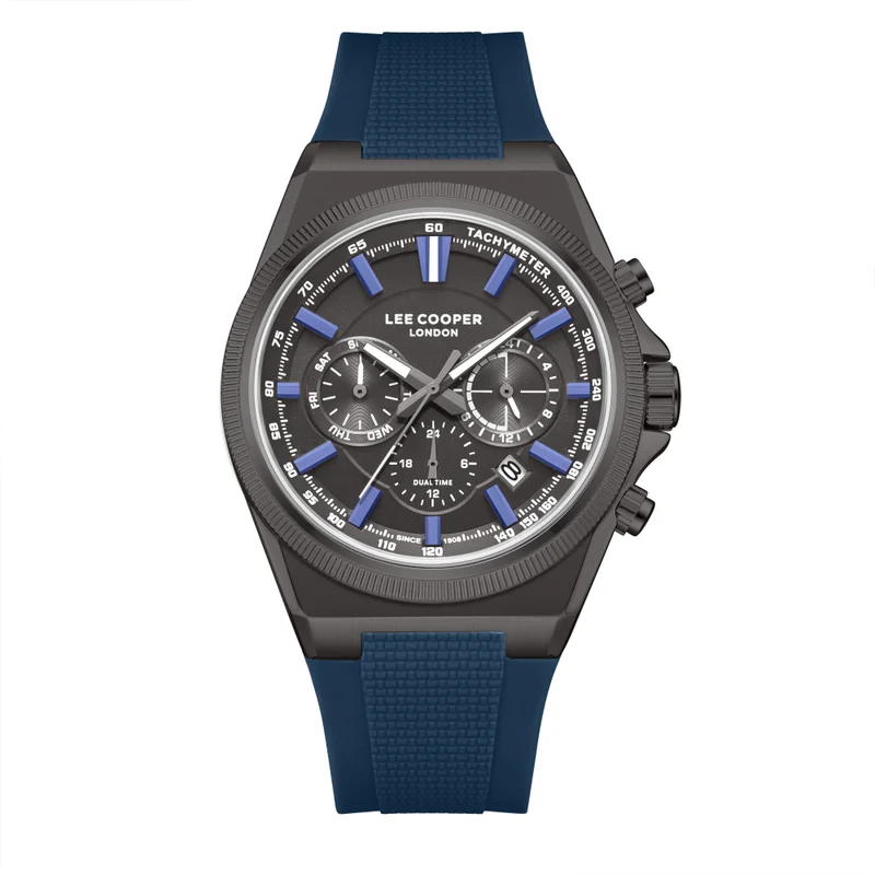 لي كوبر Men's Silicone Multi Function Watch LC08304.069 - 39X51 mm