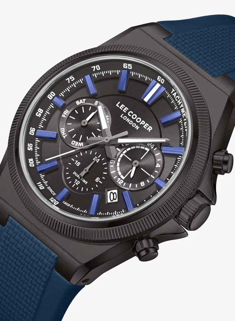 Lee Cooper Men's Silicone Multi Function Watch LC08304.069 - 39X51 mm