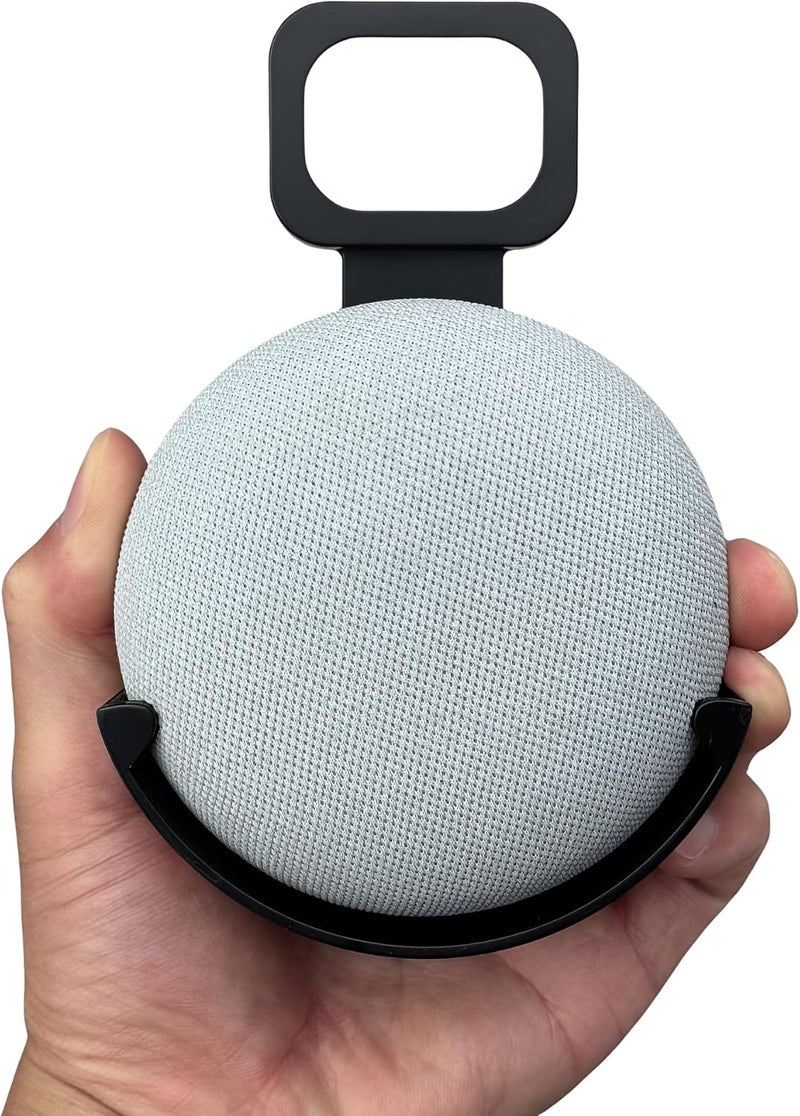 SINTRON Wall Mount Holder for UK Google Mini & Dot 2 - Smart Home Outlet Wall Mount Stand for Dot 2nd Generation Speaker Holder with Charging Cord Cable, Space Saving Accessories Without Messy Wires - Image 3