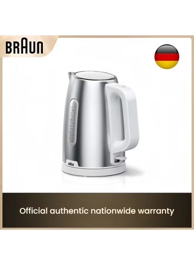 Braun 2200W electric kettle 304 stainless steel automatic shut-off water boiler with anti-scalding filter WK1500 - Image 1
