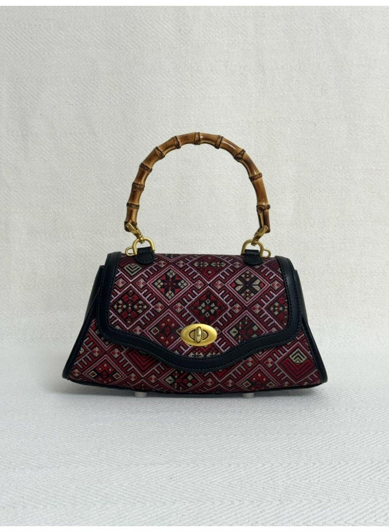 جميلة حقيبة Heritage Nomad بمقبض خيزران - Image 1