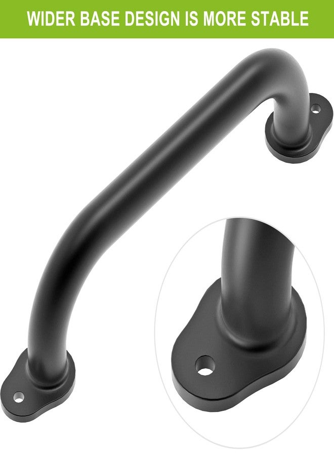 Dolibest 6 Pack 12-Inch Safety Handle, Metal Safety Playground Handles, Playset Hand Grips & Wider Base Design, Playset Handles for Climbing Frame, Play House, Treehouse, Swing Set Accessories-Black - Image 3