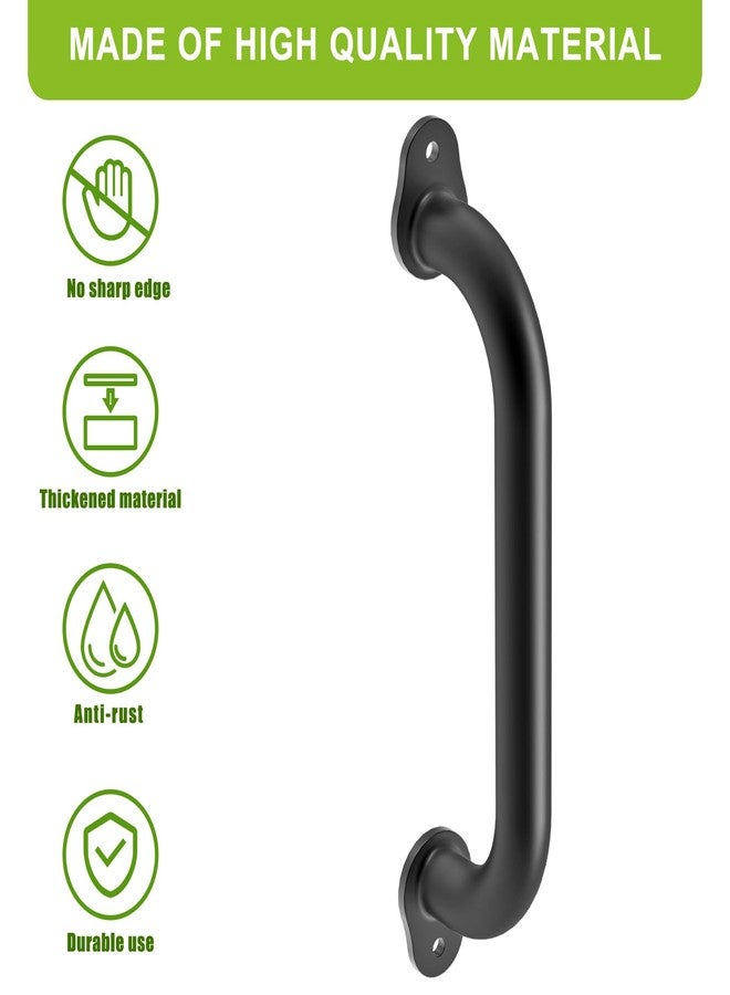 Dolibest 6 Pack 12-Inch Safety Handle, Metal Safety Playground Handles, Playset Hand Grips & Wider Base Design, Playset Handles for Climbing Frame, Play House, Treehouse, Swing Set Accessories-Black - Image 4