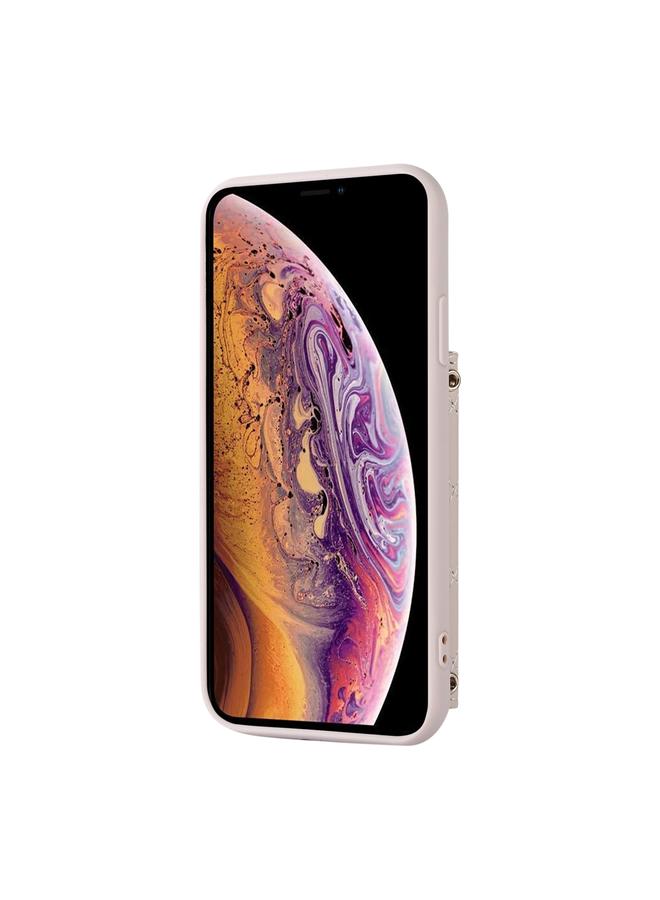 اس-توب جراب لهاتف iPhone XS Max مع حامل بطاقات أفقي وحلقة وحبل مزدوج - Image 3