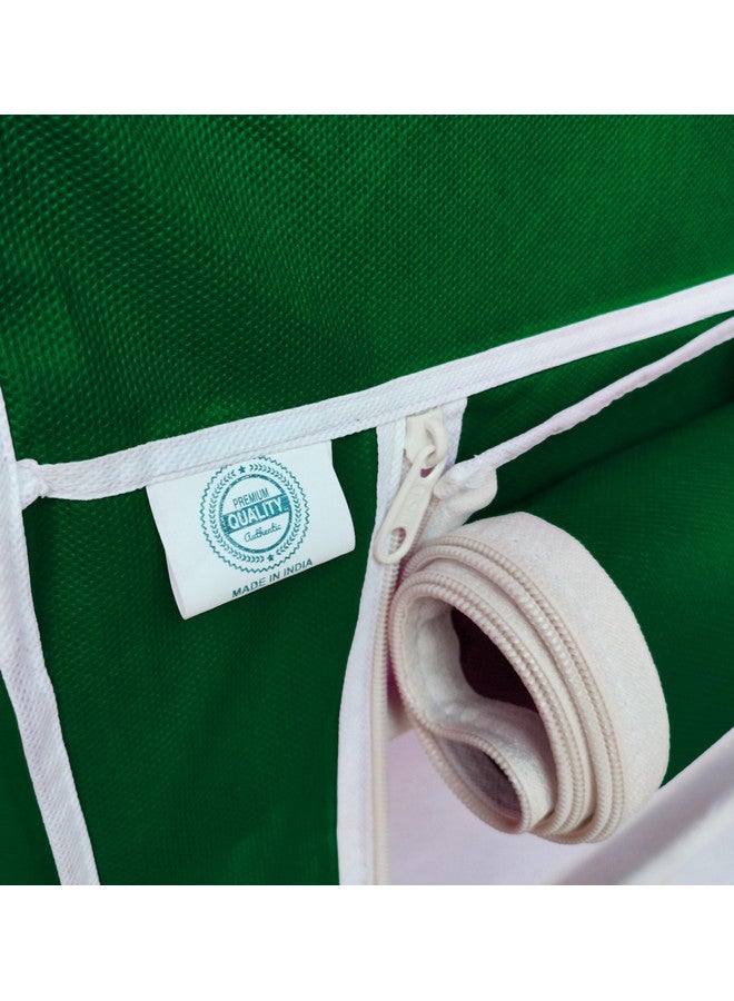 Whitecloud TRANSFORMING HOMES Polypropylene Collapsible Wardrobe 12 Shelves Almari Closet Clothes Storage Rack Quick And Easy To Assemble (W 88170) (Green, Standard) - Image 4