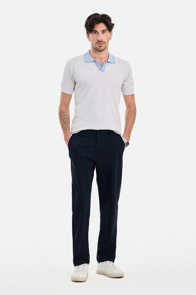 سنيتش White Solid Half Sleeve Regular Fit T-Shirt