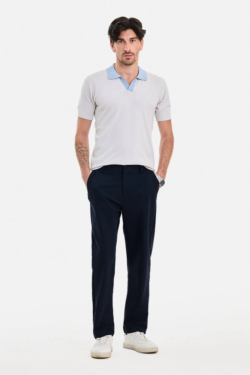 سنيتش White Solid Half Sleeve Regular Fit T-Shirt