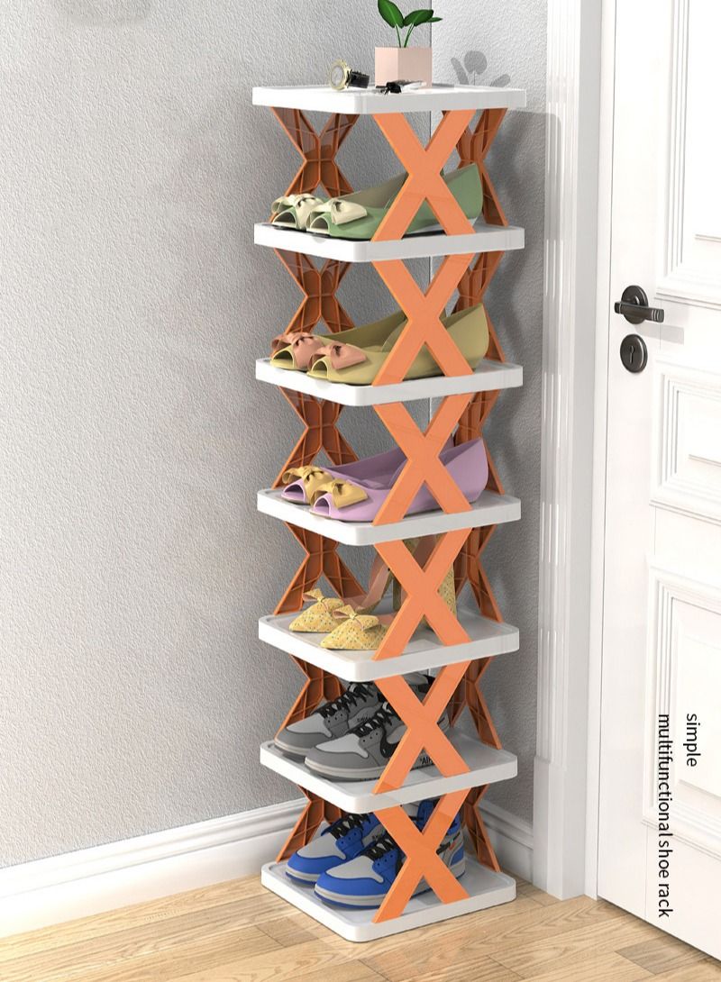 DubaiGallery Plastic Door Shoe Rack Simple Multi-layer Shoe Cabinet Bathroom Local Space Layered Shoe Storage Organizer - Image 1
