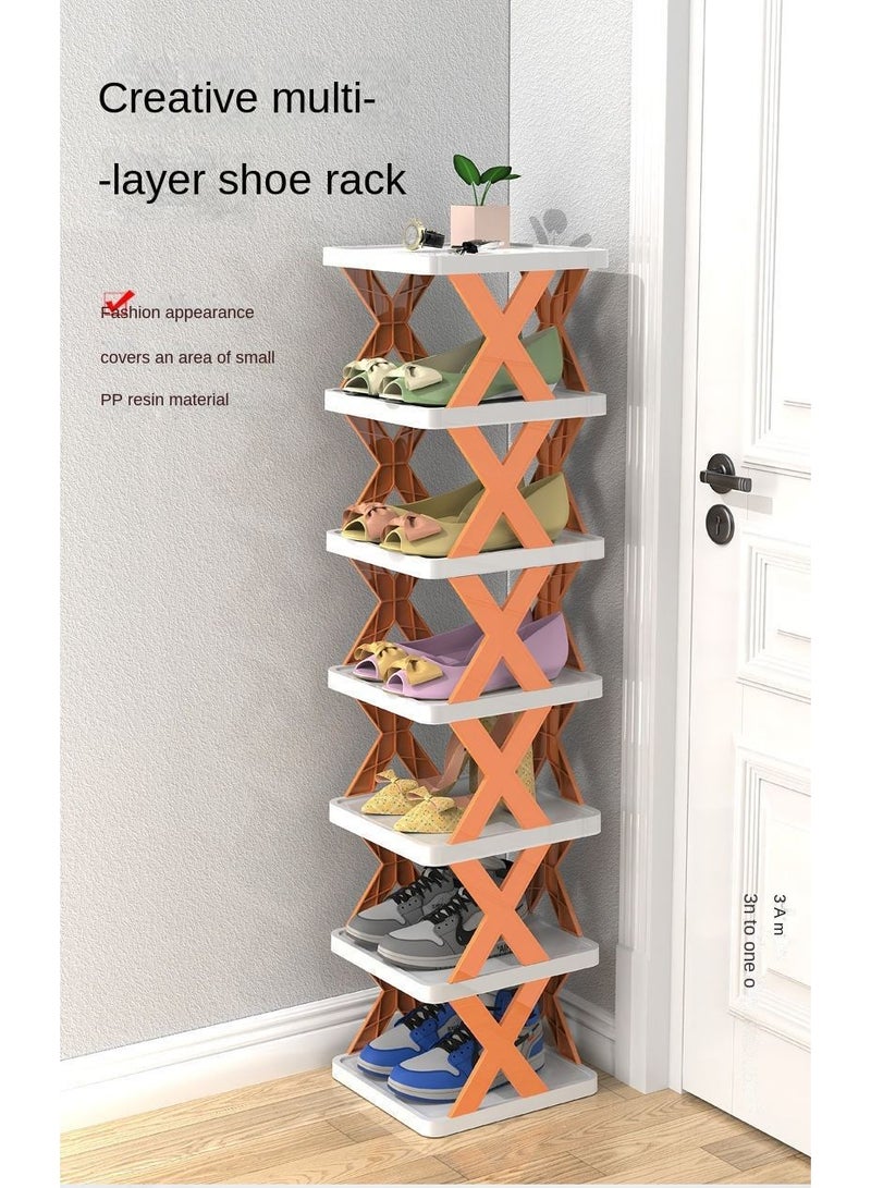 DubaiGallery Plastic Door Shoe Rack Simple Multi-layer Shoe Cabinet Bathroom Local Space Layered Shoe Storage Organizer - Image 3