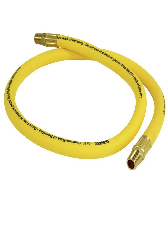 DeWalt DXCM012-0208 3/8” x 3’ Premium Hybrid Whip Hose , Yellow - Image 1