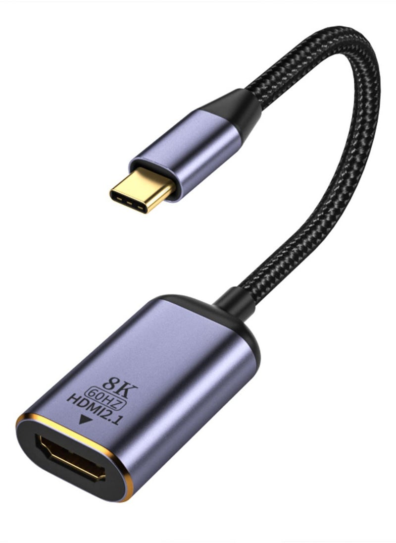 SYOSI SYOSI, USB C to HDMI Adapter, 8K@60Hz, Type C to HDMI 2.1 Compatible for MacBook, iPad Pro, Galaxy and More, USB4.0, Thunderbolt Devices  - Image 1