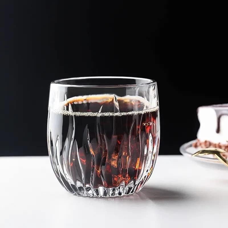 Dimitra Dimitra Water Glass Set JuiceGalss for Drinking Water Juice Cold Drink Cocotail Beer Juice Glass for Dining Table Gass Setfor returants 280ml 6 pcs Set - Image 1