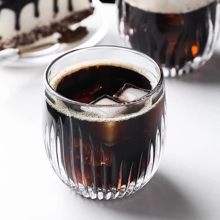Dimitra Dimitra Water Glass Set JuiceGalss for Drinking Water Juice Cold Drink Cocotail Beer Juice Glass for Dining Table Gass Setfor returants 280ml 6 pcs Set - Image 2