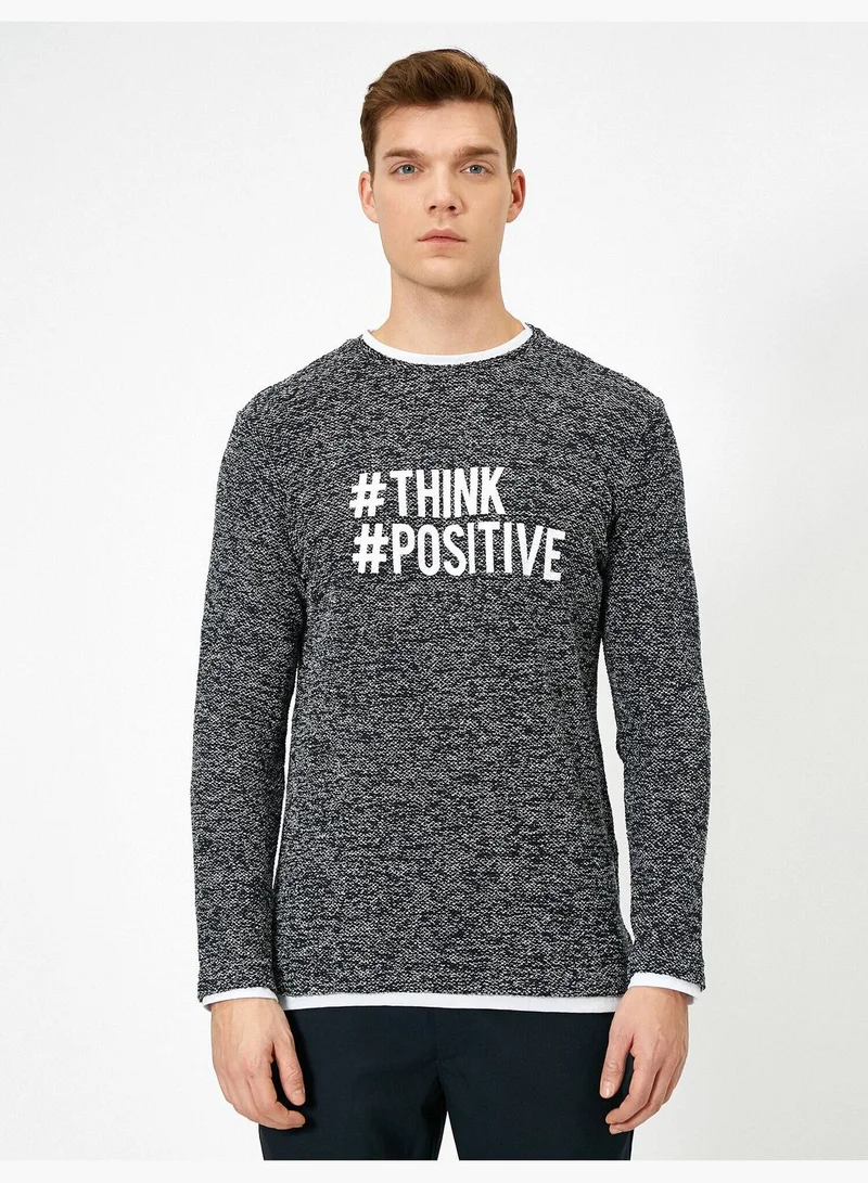 KOTON Letter Printed Jumper