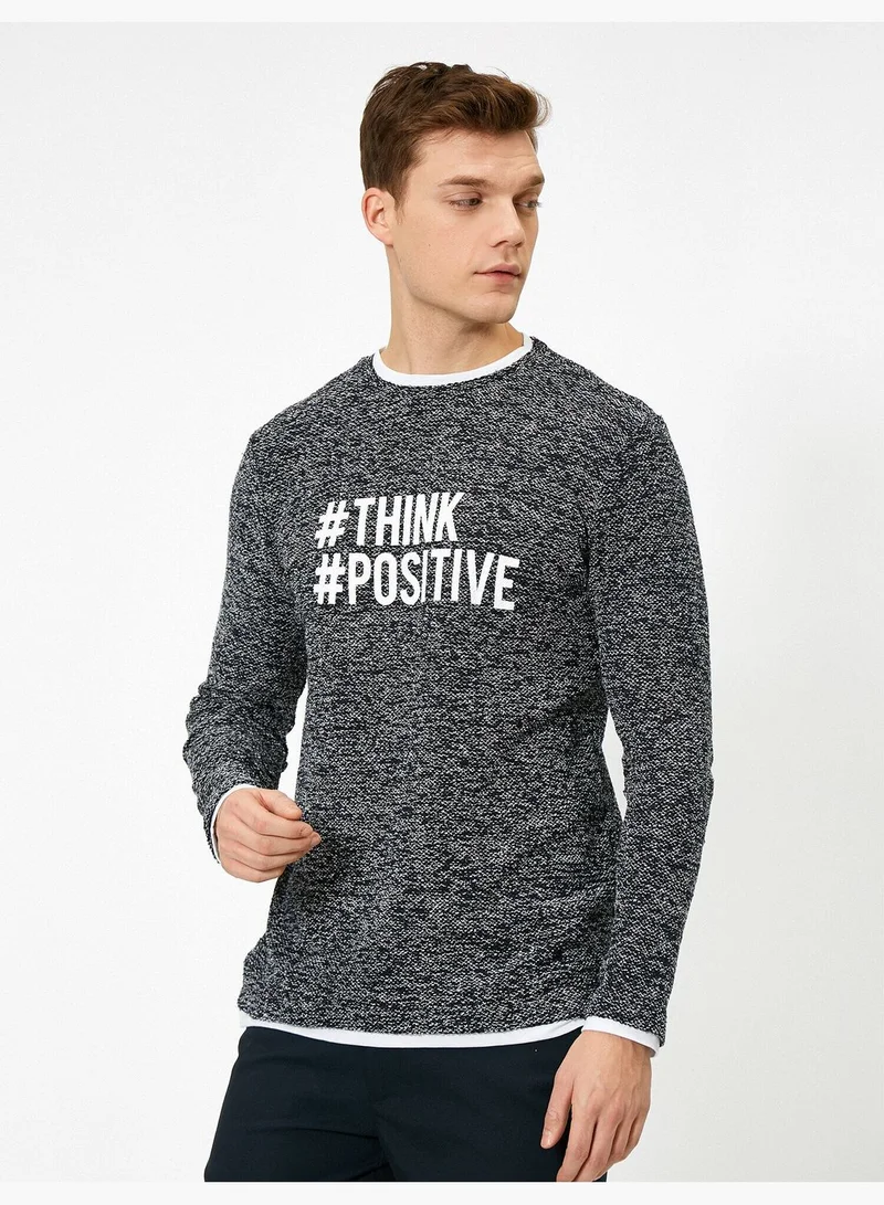 KOTON Letter Printed Jumper