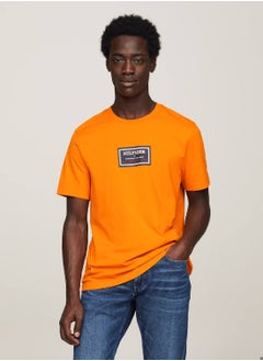 Men's Logo Print Jersey T-Shirt -  Pure cotton jersey, Yellow