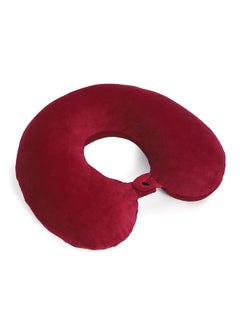 Status Contract Ultra Soft Memory Foam Cushion U-Shaped Neck Pillow For Travel| Neck Support Pillow For Pain Relief, Red, 20 X 20 X 10 Cm  - Image 2