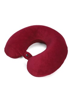 Status Contract Ultra Soft Memory Foam Cushion U-Shaped Neck Pillow For Travel| Neck Support Pillow For Pain Relief, Red, 20 X 20 X 10 Cm  - Image 1