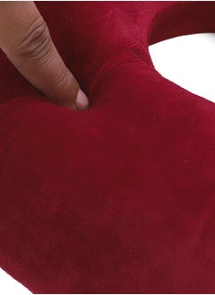 Status Contract Ultra Soft Memory Foam Cushion U-Shaped Neck Pillow For Travel| Neck Support Pillow For Pain Relief, Red, 20 X 20 X 10 Cm  - Image 5