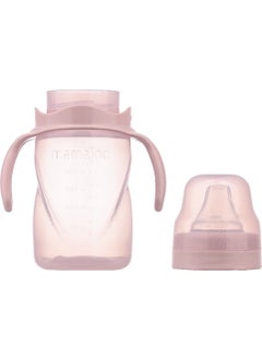 Mamajoo Non-Spill Educational Cup with Handle Powder Pink 270 ml Anti-Colic Spout  - Image 3